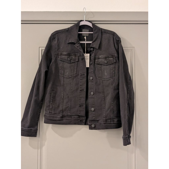 Joe's Jeans Jackets & Blazers - Women's Joe's Jeans Black Distressed Denim Lightweight Jacket M